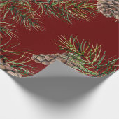 Pine Cone Pattern Geschenkpapier (Ecke)