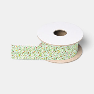 Pine Cone Pattern Satinband
