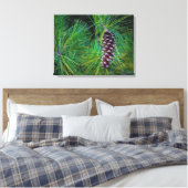 Pine Cone Portrait Leinwanddruck (Insitu (Schlafzimmer))