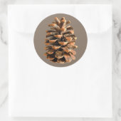 Pine Cone Runder Aufkleber (Tasche)