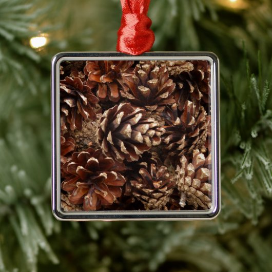 Pine Cone Silbernes Ornament (Baum)