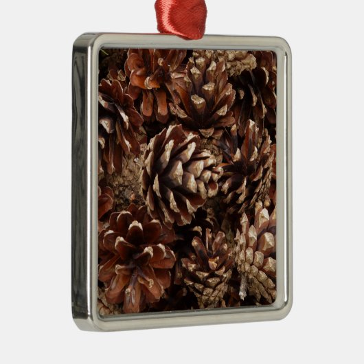 Pine Cone Silbernes Ornament (Rechts)