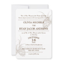 Pine Cone Silhouette Wedding