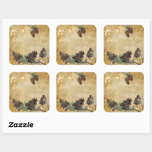 Pine Cone Stickers (Blatt)