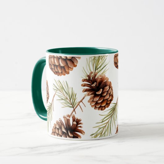 Pine Cone Tasse (Vorderseite Links)