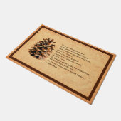 Pine Cone und John Muir Zitat Fußmatte (Schrägansicht)