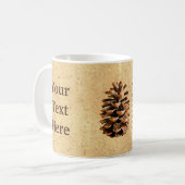 Pine Cone und John Muir Zitat Kaffeetasse (Vorderseite Links)