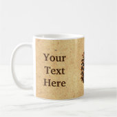 Pine Cone und John Muir Zitat Kaffeetasse (Links)