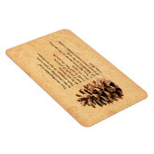 Pine Cone und John Muir Zitat Magnet (Rechte Seite)