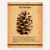 Pine Cone und John Muir Zitat Notizblock (Vorderseite)
