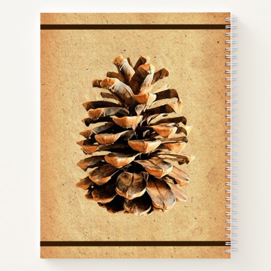 Pine Cone und John Muir Zitat Notizblock (Rückseite)