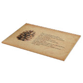 Pine Cone und John Muir Zitat Schneidebrett (Ecke)