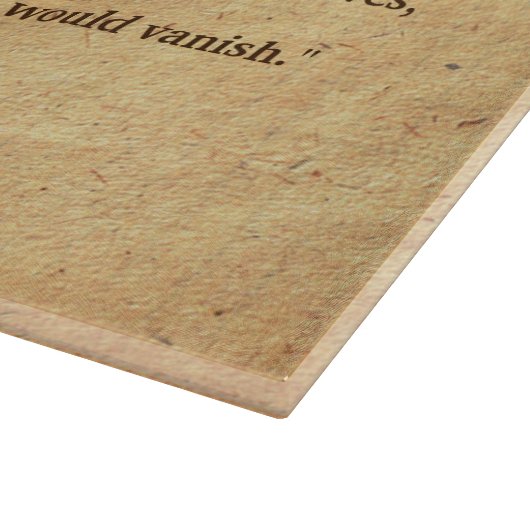 Pine Cone und John Muir Zitat Schneidebrett (Ecke)