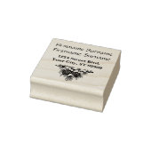 Pine Cone Weihnachtszeit Rücksendeadresse Gummi Br Gummistempel (Stempel)