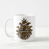 Pine cone Wilderness Weihnachtsmalerei Kaffeetasse (Links)