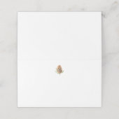 Pine Cone Winter Wedding Platzkarte (Außenseite Aufgefaltet)