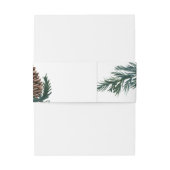 Pine Cone Winter Weihnachten Einladungsbanderole (Rückseitenbeispiel)