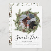 Pine Cone Wreath | Foto Save the Date (Vorne/Hinten)