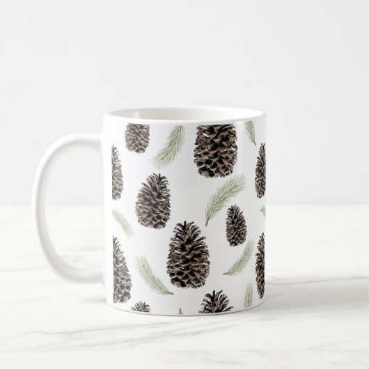 Pine Cones and Needles Tasse (Links)