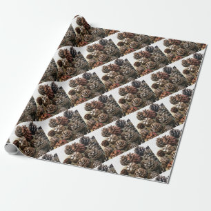 Pine Cones Bio Weihnachtsschmuckstücke Kunst, Dich Geschenkpapier