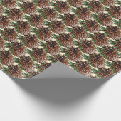 Pine Cones Christmas Geschenkpapier (Ecke)