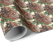 Pine Cones Christmas Geschenkpapier (Rolleneckpunkt)