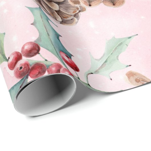 Pine Cones Christmas Geschenkpapier (Rolleneckpunkt)