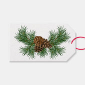 Pine Cones Geschenkanhänger (Vorderseite (Horizontal))