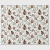 Pine Cones Geschenkpapier (Flach)