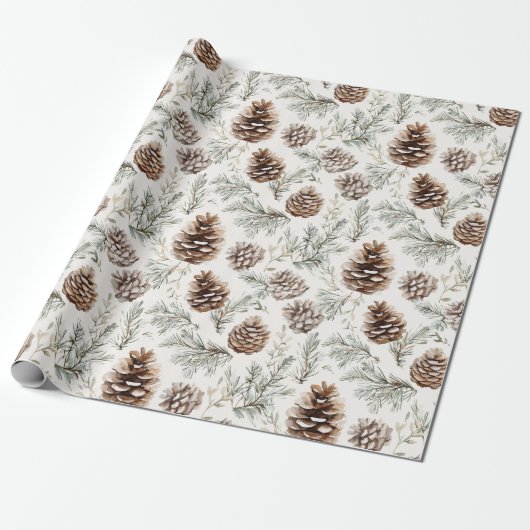 Pine Cones Geschenkpapier (Ungerollt)