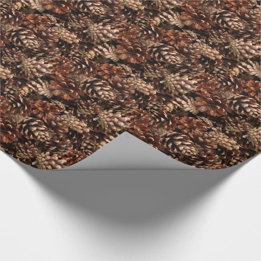 Pine Cones Geschenkpapier (Ecke)