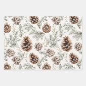 Pine Cones Geschenkpapier Set (Vorderseite)