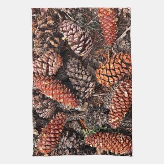 Pine Cones Geschirrtuch (Vertikal)