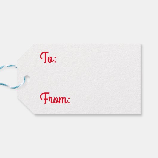 Pine Cones Gift Tag Geschenkanhänger (Rückseite Horizontal)