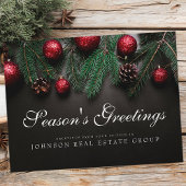 Pine Cones | Grüße der Jahreszeit Postkarte