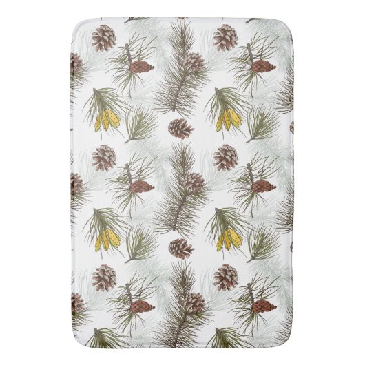 Pine Cones Herbst Badematte (Vorderseite Vertikal)