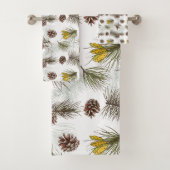 Pine Cones Herbst Badhandtuch Set (Insitu)