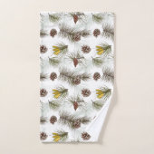 Pine Cones Herbst Badhandtuch Set (Handtuch)