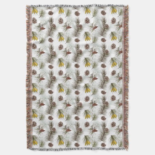 Pine Cones Herbst Decke (Vorderseite Vertikal)