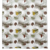Pine Cones Herbst Duschvorhang (Vorderseite)