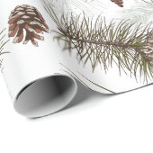 Pine Cones Herbst Geschenkpapier (Rolleneckpunkt)