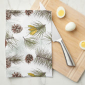 Pine Cones Herbst Geschirrtuch (Viertel Falte)