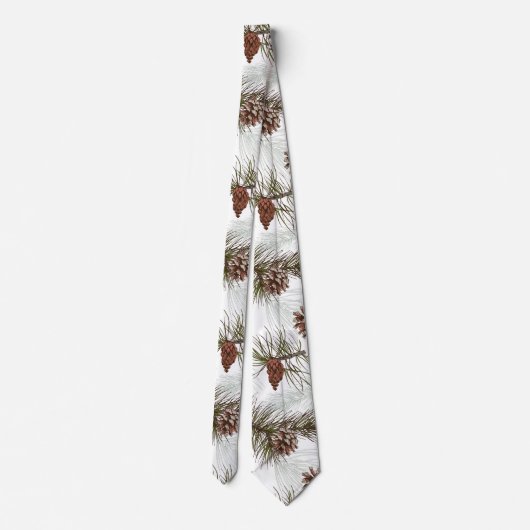 Pine Cones Herbst Krawatte (Rückseite)