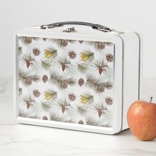 Pine Cones Herbst Metall Brotdose (Beispiel)