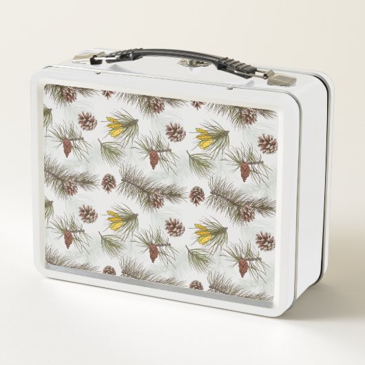 Pine Cones Herbst Metall Brotdose (Rückseite)