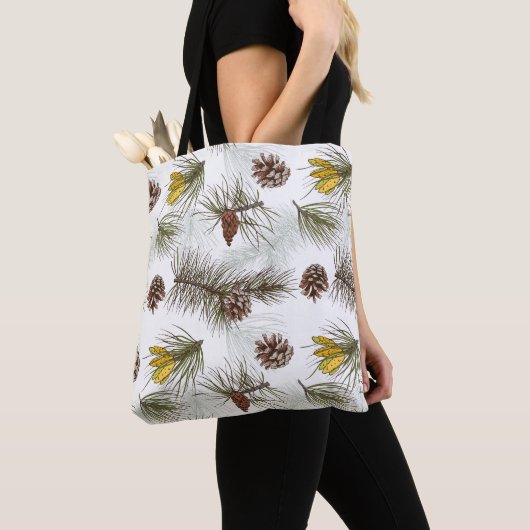 Pine Cones Herbst Tasche (Von Nahem)