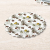 Pine Cones Herbst Untersetzer (angewinkelt)