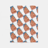 Pine Cones Holiday Deco Fleecedecke (Vorderseite)
