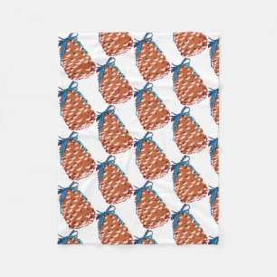 Pine Cones Holiday Deco Fleecedecke