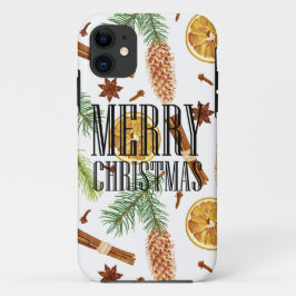 Pine cones Illustration und Gewürz von Weihnachten Case-Mate iPhone Hülle
